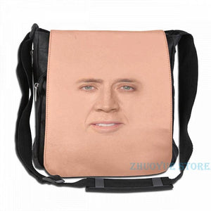 Nicolas Cage Face USB Charge Backpack Men Women Travel Laptop Bag