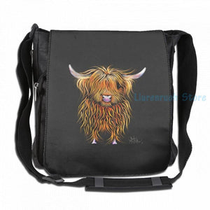 Highland Cow Humphrey USB Charge Backpack by Shirley MacArthur