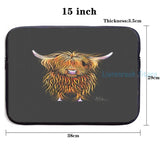 Highland Cow Humphrey USB Charge Backpack by Shirley MacArthur