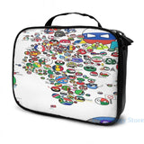 Polandball Countryball World Map USB Charge Backpack School bag