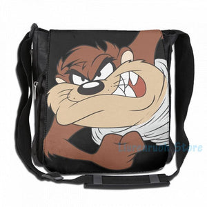 Funny TAZ Spinning USB Charge Backpack Men Women Bag