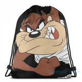 Funny TAZ Spinning USB Charge Backpack Men Women Bag