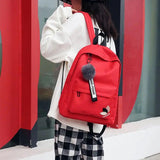Nylon Printing School Backpack for Teenage Girls