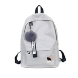 Nylon Printing School Backpack for Teenage Girls