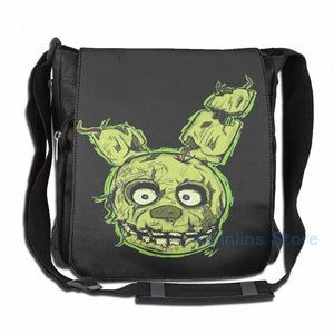 Funny Springtrap USB Charge Backpack School Travel Laptop Bag