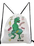 Dino Print Toy Bag for Kids