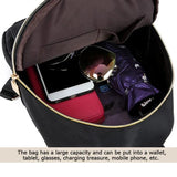 Small Travel Backpack Women Oxford Daypack Schoolbag Satchel Shoulder Bag