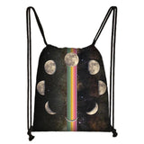 Triple Moon Goddess / Star of David Backpack Wicca Travel Bag