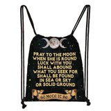 Triple Moon Goddess / Star of David Backpack Wicca Travel Bag
