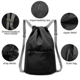 Women's Foldable Sports Bag Backpack Drawstring School Bag Male Backpack