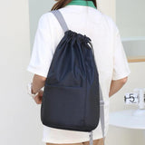 Women's Foldable Sports Bag Backpack Drawstring School Bag Male Backpack