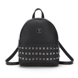 Mini Women's Backpacks PU Leather Rivet Female Handbag Small Backpack