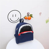 Toddler Cartoon Zipper Backpack Shark Shape Daypack