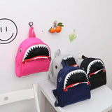 Toddler Cartoon Zipper Backpack Shark Shape Daypack
