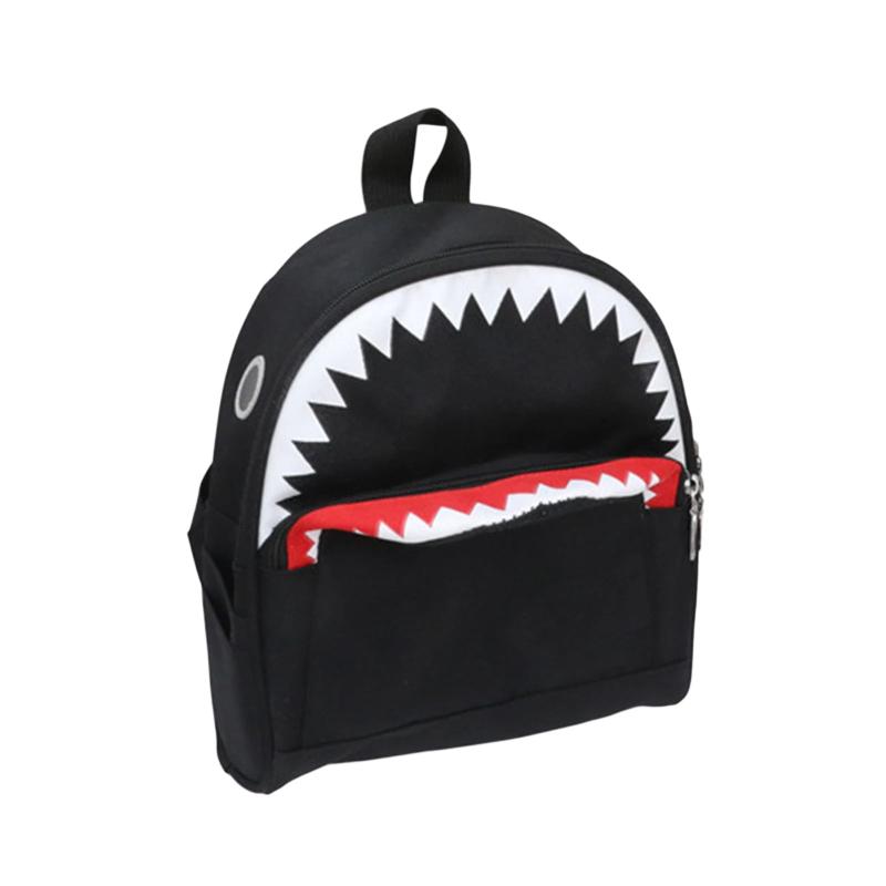 Toddler Cartoon Zipper Backpack Shark Shape Daypack