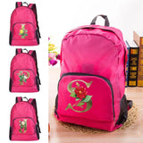 Foldable Waterproof Backpack for Travel Golden Flower Pattern