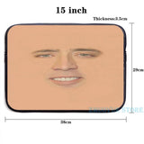 Funny Nicolas Cage USB Charge Backpack Full Face Graphic Print