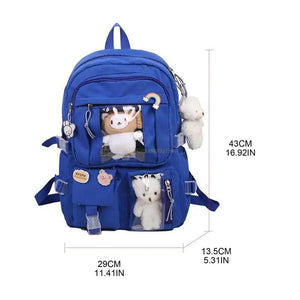 School Backpack Laptop Backpacks Student Bookbag Casual Travel Bags