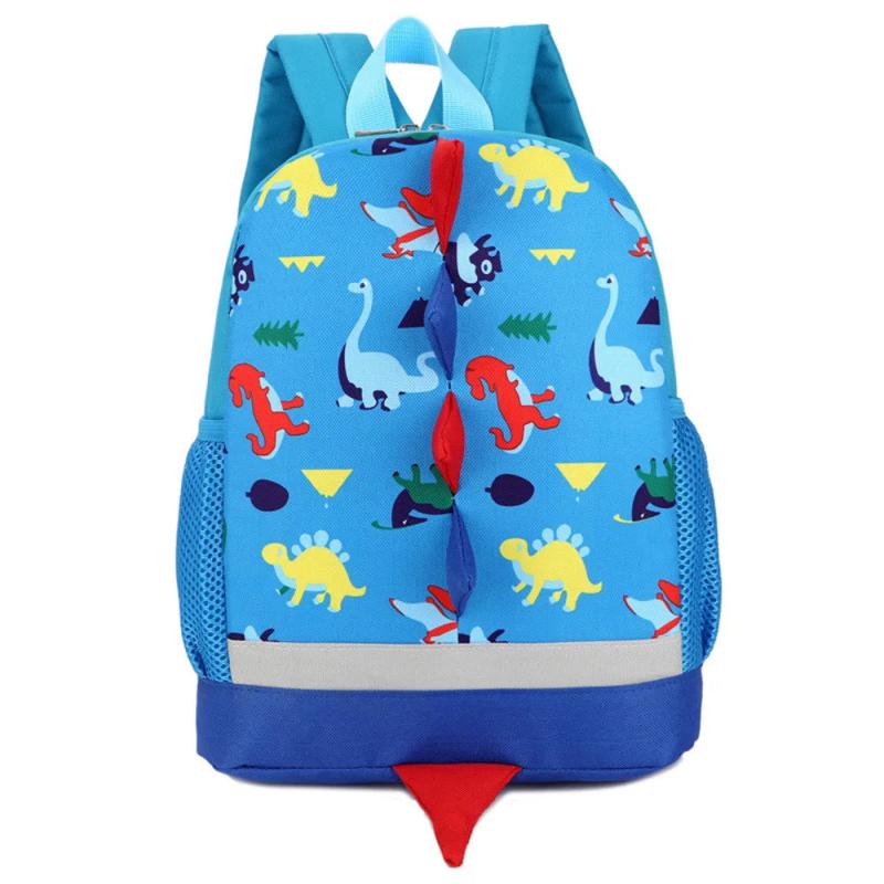 Kids Dinosaur Print Backpack Student School Bag Animals Unisex Rucksack