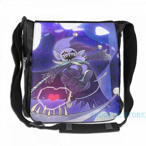 Deltarune - Jevil USB Charge Backpack School Travel Laptop Bag