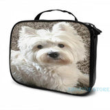 Funny Westie USB Charge Backpack School Travel Laptop Bag