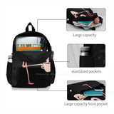 Flamingo Coffee Shirt Coffee Lover School Bag Backpack Laptop 15 Inch