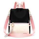 Q1FA Women Backpack Anti-theft Daypack Casual Satchel Travel Rucksack Shoulder B