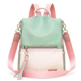 Q1FA Women Backpack Anti-theft Daypack Casual Satchel Travel Rucksack Shoulder B