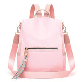 Q1FA Women Backpack Anti-theft Daypack Casual Satchel Travel Rucksack Shoulder B