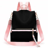 Q1FA Women Backpack Anti-theft Daypack Casual Satchel Travel Rucksack Shoulder B