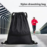 Drawstring Bag Women Men Nylon Backpacks Outdoor Travel School Bags