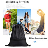 Drawstring Bag Women Men Nylon Backpacks Outdoor Travel School Bags