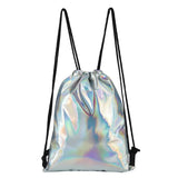 Reflective Drawstring Laser Backpack for Women