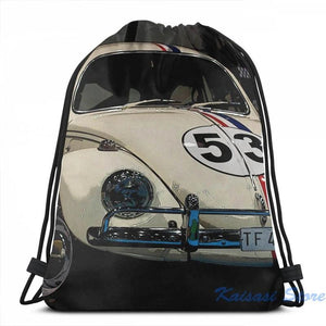 Funny Graphic Print Herbie USB Charge Backpack School Travel Laptop Bag