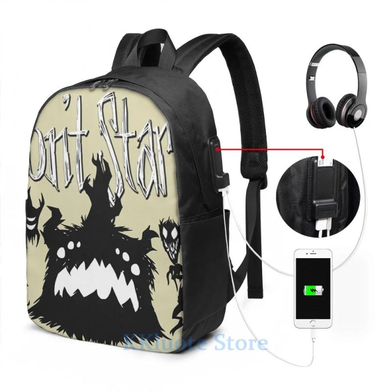 Graphic print DST Shadow Pieces USB Charge Backpack