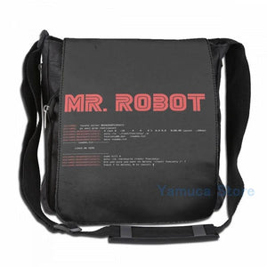 Funny MR ROBOT fsociety00 USB Charge Backpack School Travel Laptop Bag