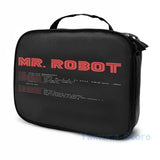 Funny MR ROBOT fsociety00 USB Charge Backpack School Travel Laptop Bag