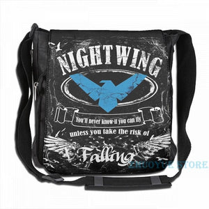 Nightwing Graphic Print Backpack with USB Charge Port