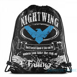 Nightwing Graphic Print Backpack with USB Charge Port