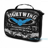 Nightwing Graphic Print Backpack with USB Charge Port