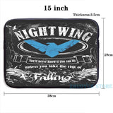 Nightwing Graphic Print Backpack with USB Charge Port