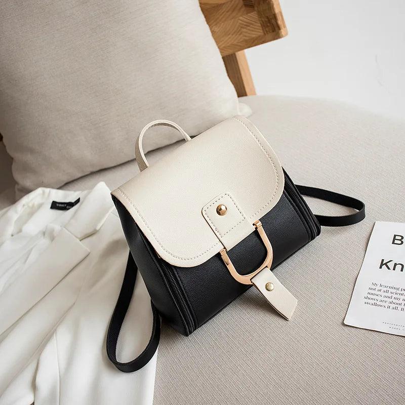 Mini Backpack Crossbody Bag for Women PU Leather Small Backpack