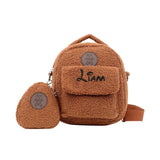 Personalized Bear Backpacks Name bag Portable Children Travel Shopping bag