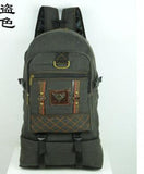 50L Canvas Travel Backpack Mountaineering Bag