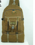 50L Canvas Travel Backpack Mountaineering Bag