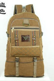 50L Canvas Travel Backpack Mountaineering Bag