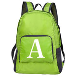 Letters Print Folding Backpack Men's Women's Bags