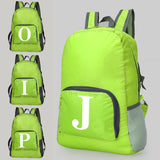 Letters Print Folding Backpack Men's Women's Bags