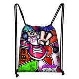FNF Backpack Drawstring Bag for Teens Women Men Travel Shoes Holder
