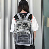Waterproof Transparent Backpack for School Travel Q2L9